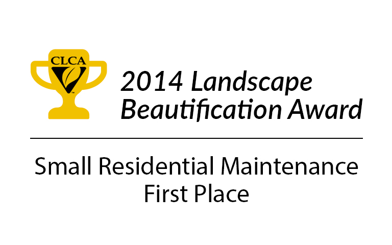 CLCA 2014 Landscape Beautification Award Small Residential Maintenance First Place